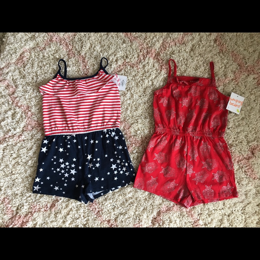 Two girls 6/6x rompers
